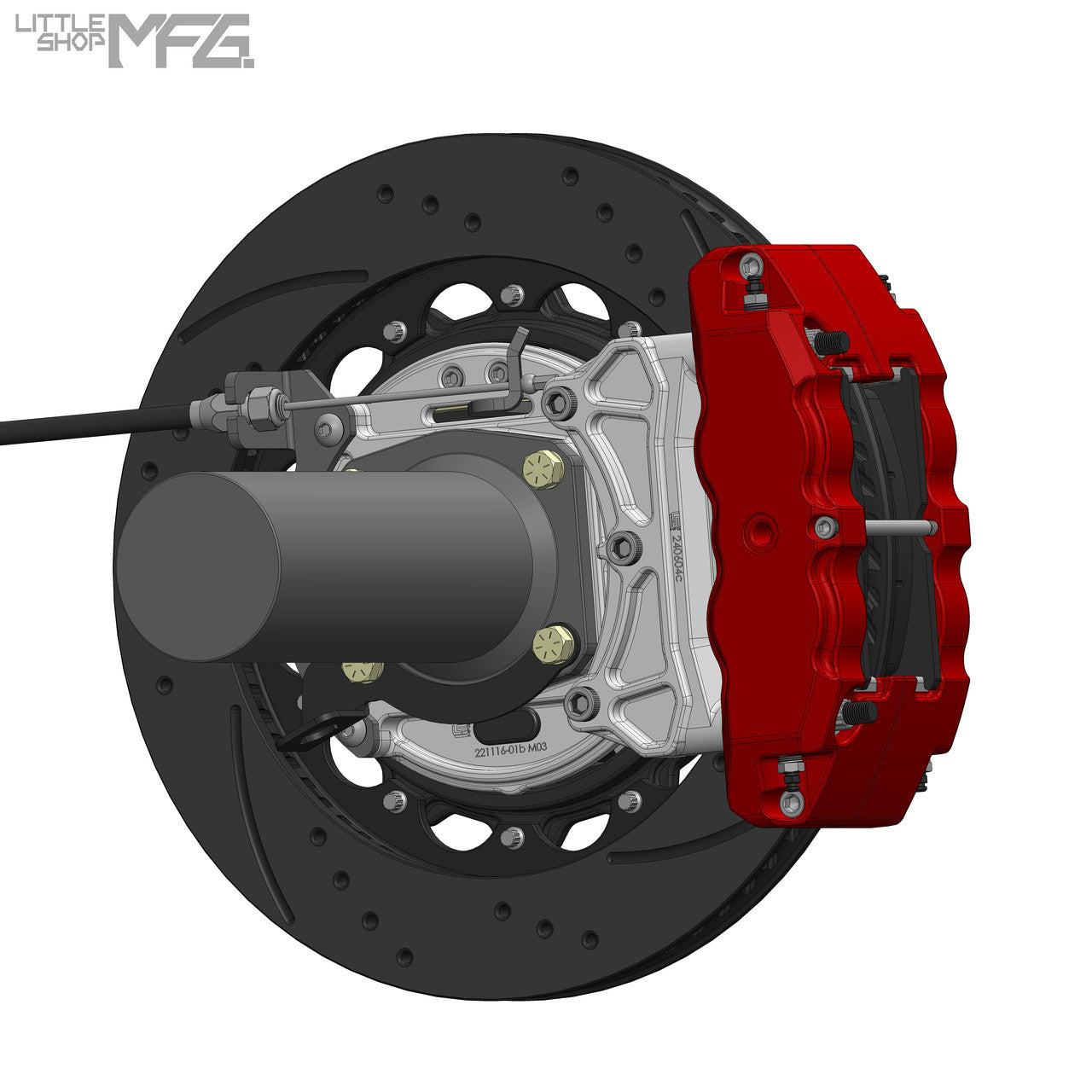 Rear 14in Big Brake Kit rear view