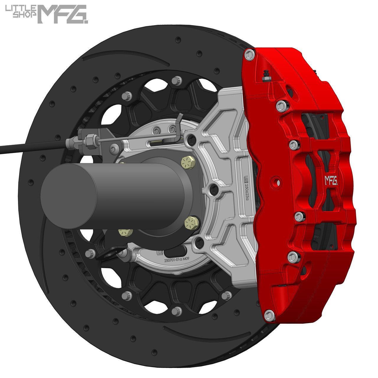Rear 16in Big Brake Kit rear view