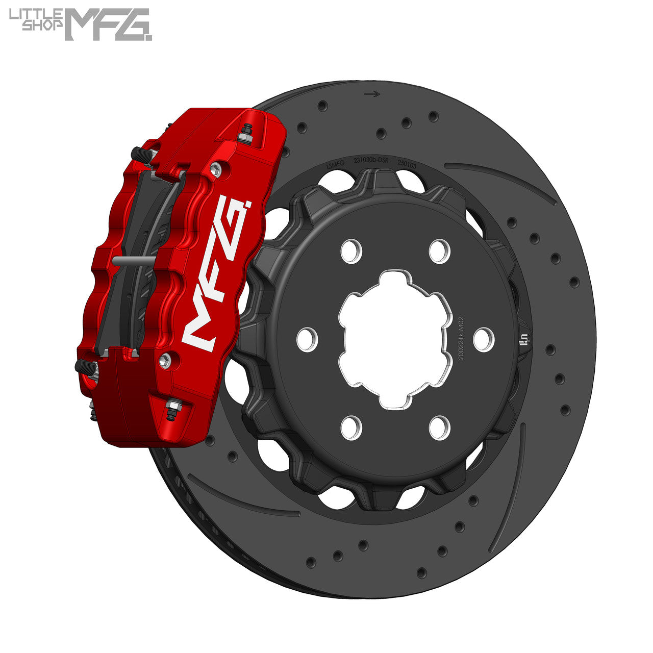 GM 88-00 K1500 Front 14in Big Brake Kit - front view