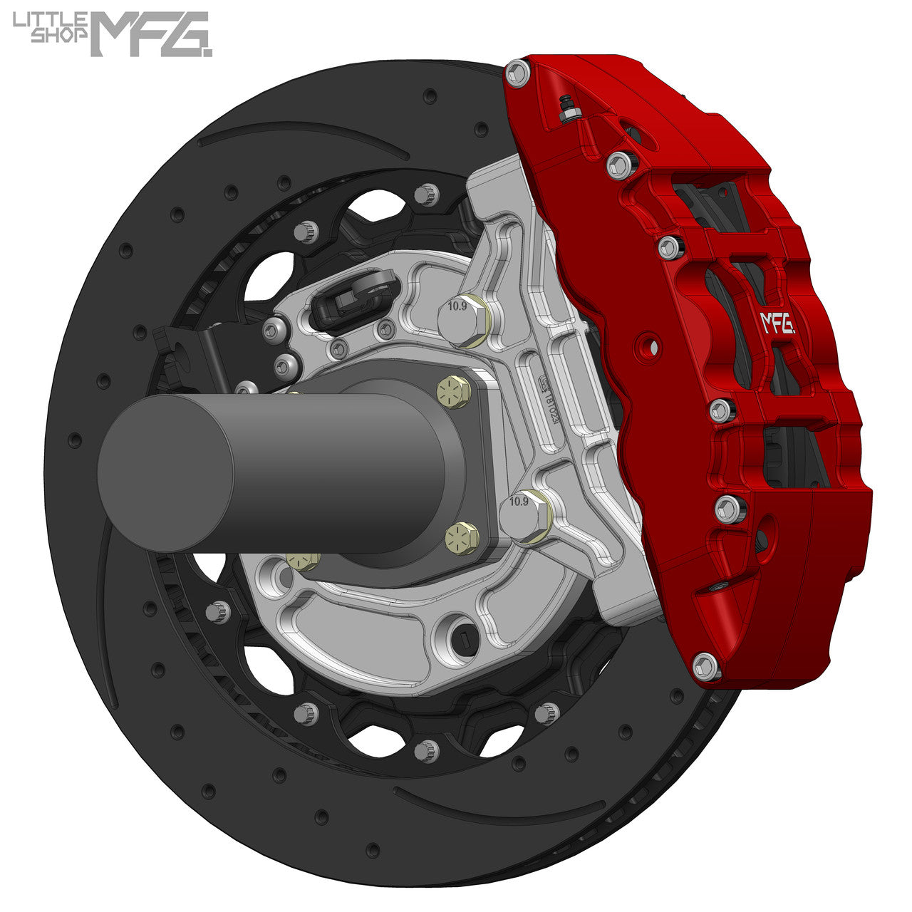 GM 88-00 K1500 Rear 16in Big Brake Kit - rear view