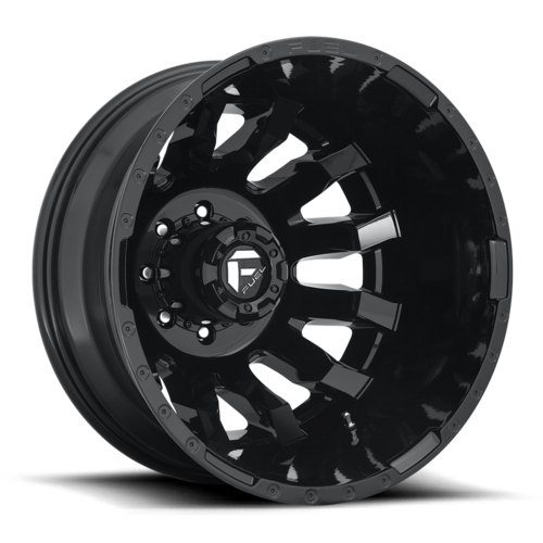 Fuel D675 Blitz Dually Gloss Black Rear