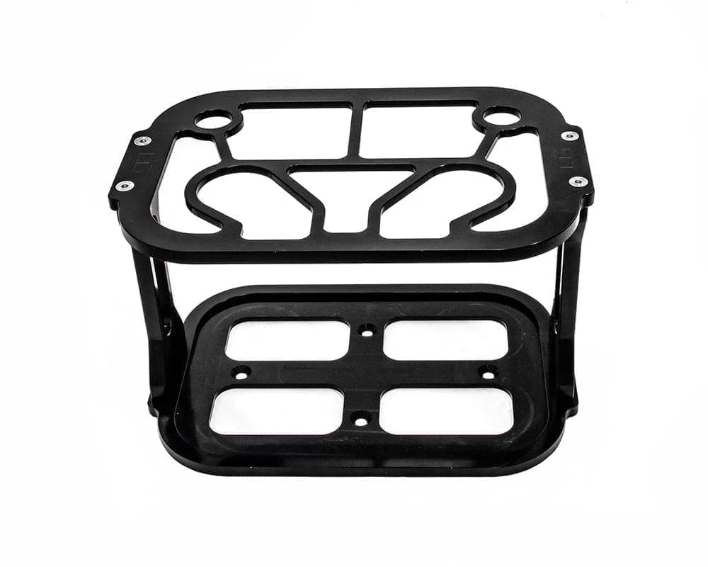 Billet Optima Battery Mount angle view