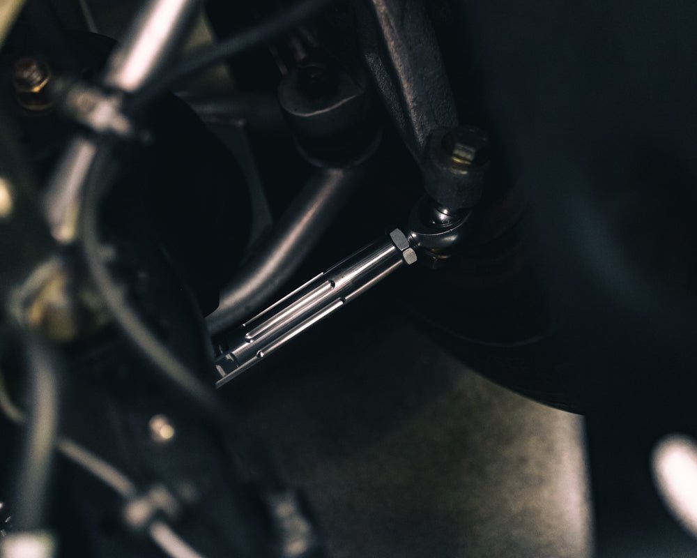 Billet Narrowed Tie Rods final install shot
