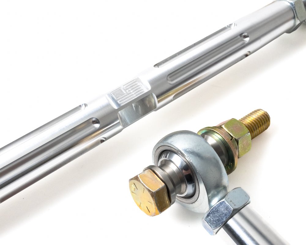 Billet Narrowed Tie Rods machined raw finish