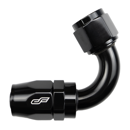-8 AN 120 Degree Female Hose End - Black