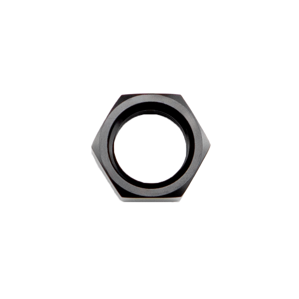 -12AN Bulkhead Nut - Black
