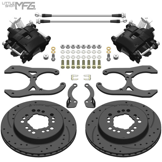 Rear Disc Brake Conversion Kit - 5-Lug, 10in Drum - kit view