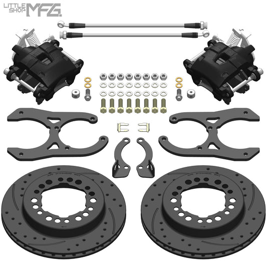 GM 88-00 K1500 Rear Disc Brake Conversion Kit - 6-Lug, 10in Drum - kit view