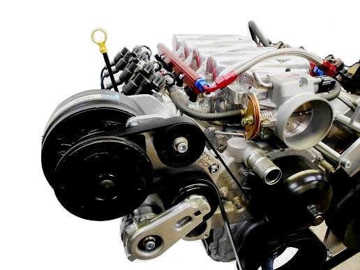 Dirty Dingo LS Billet Wide Alternator + R4 A/C Combo Kit