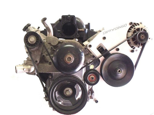 Dirty Dingo LS Truck Billet Alternator + High Mount Power Steering Bracket