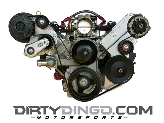 Dirty Dingo LS Billet Truck Low-Mount Power Steering + R4 A/C Combo