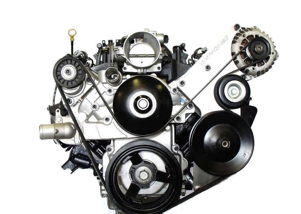 Dirty Dingo LS Truck Billet Alternator + Power Steering Bracket