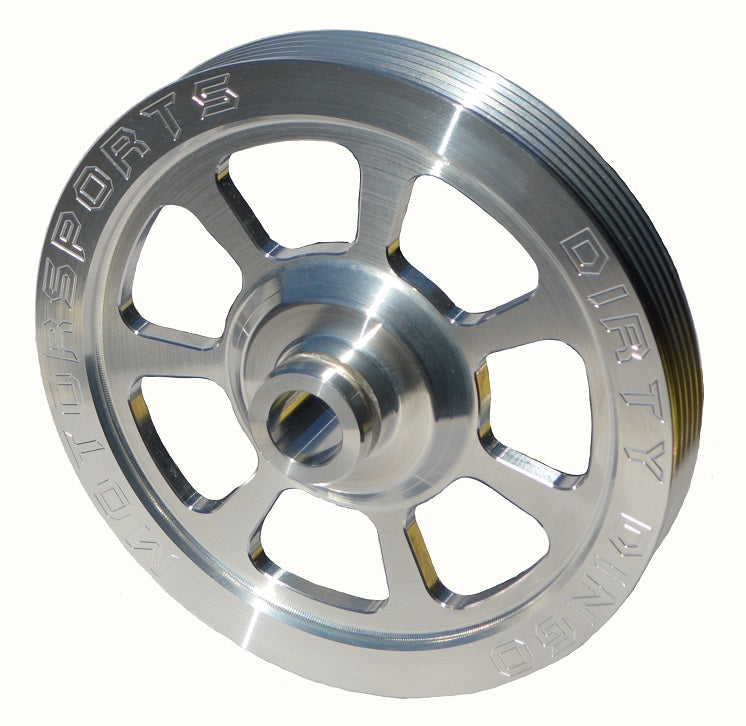 Dirty Dingo Power Steering Pulley - 6 Rib, Vortec Truck Stock Diameter