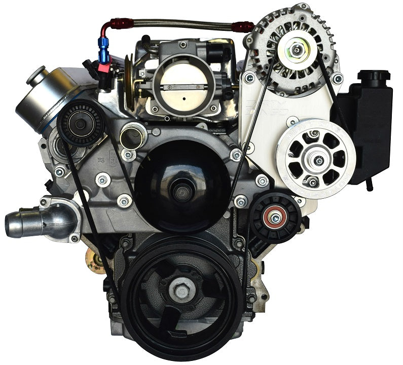 Dirty Dingo LS Alternator Type 2 + Power Steering - Street Rod High Mount
