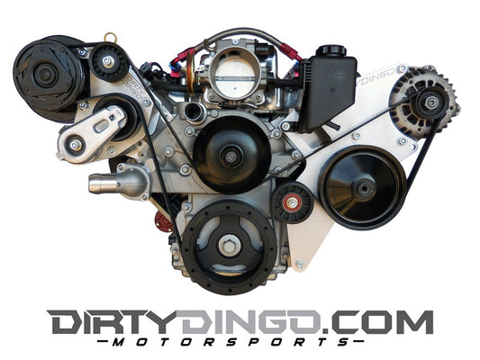 Dirty Dingo LS Corvette-Style Alternator/PS + R4 A/C Combo Kit