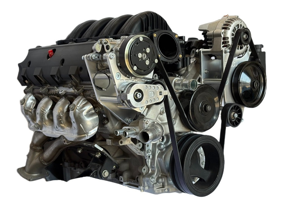 Dirty Dingo LT Truck Street Rod Billet Alternator + Power Steering + A/C Combo