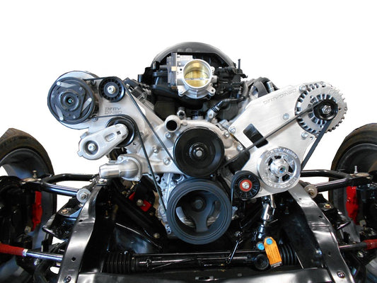 Dirty Dingo LT 4.3 V6 Billet Alternator Type 2 PS + R4 A/C Combo Kit