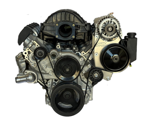 Dirty Dingo LT Truck Billet Alternator + Power Steering Bracket - Type 2 Pump, Street Rod
