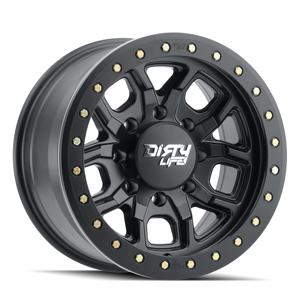 DT-1 9303 17x9 Offset -38mm 6x139.7 9303 Matte Black W Simulated Ring