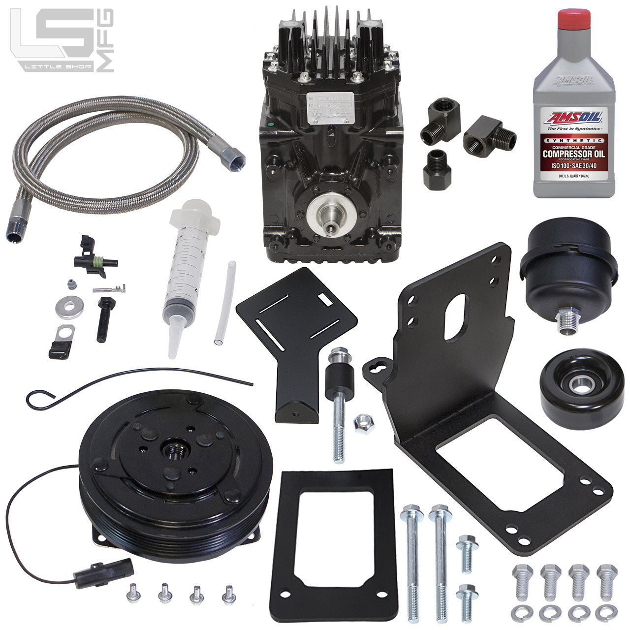 GM Duramax Engine Driven Compressor Kit SLM kit contents