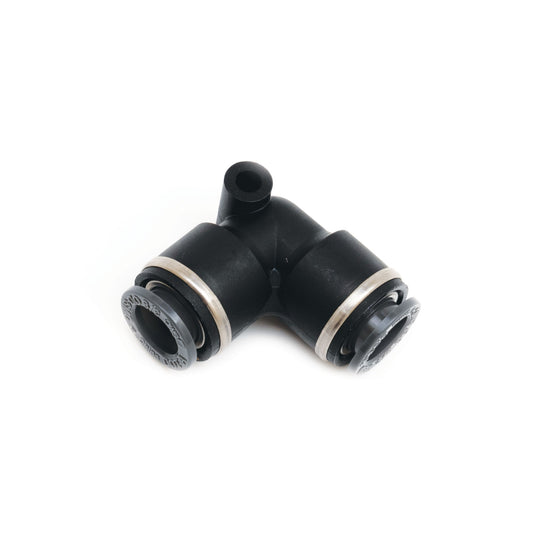 Accuair 90 Degree 3/8in Tube Elbow Push-To-Connect Both Sides
