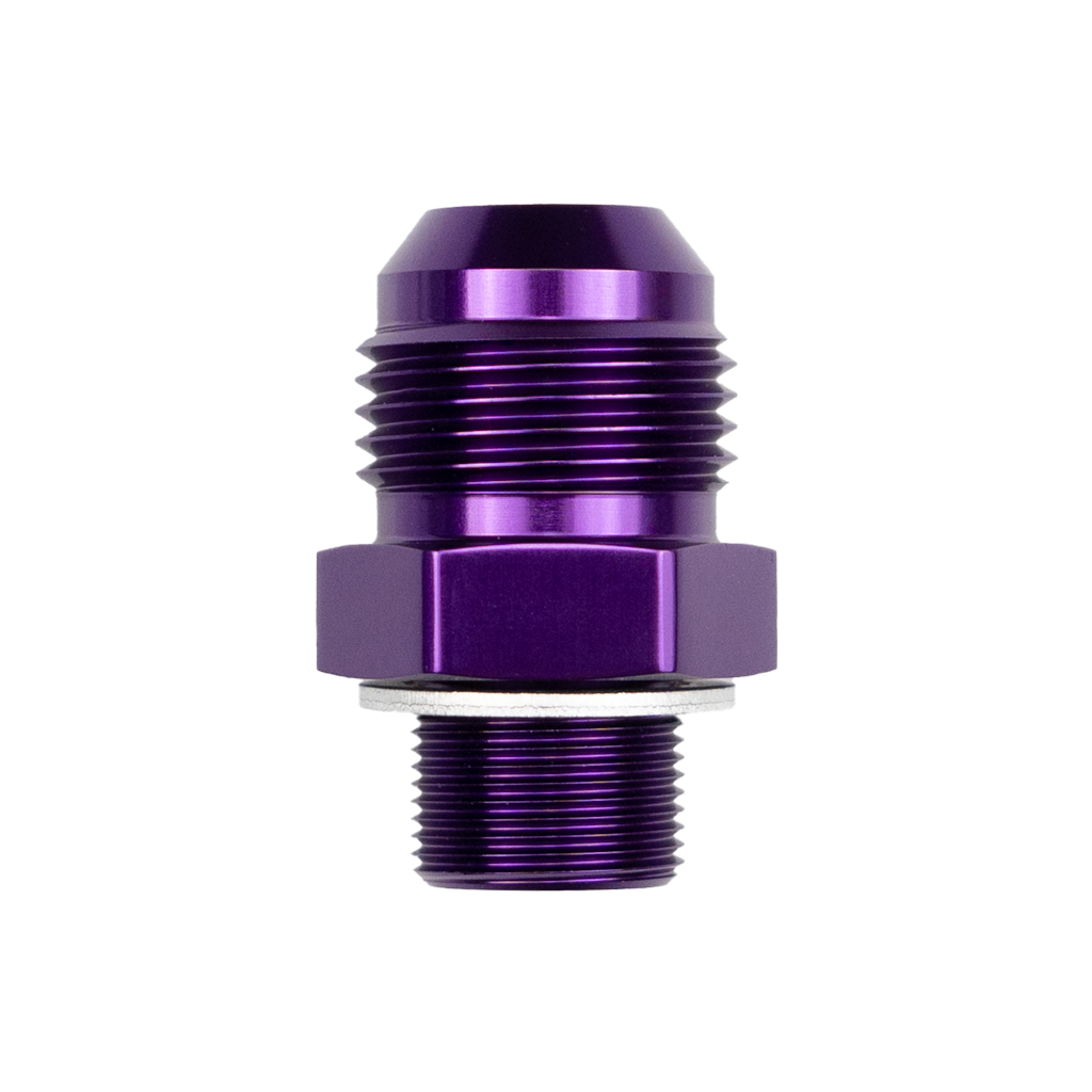 -10 AN to M22x1.5mm Metric Adapter Purple
