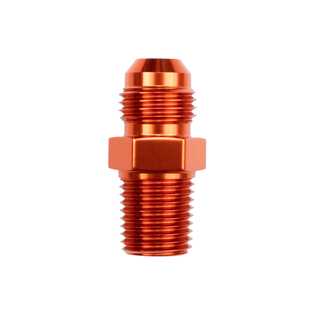 -4 AN to 3/8" NPT Adapter - Orange (CF-F2N-04-038-000-OR)