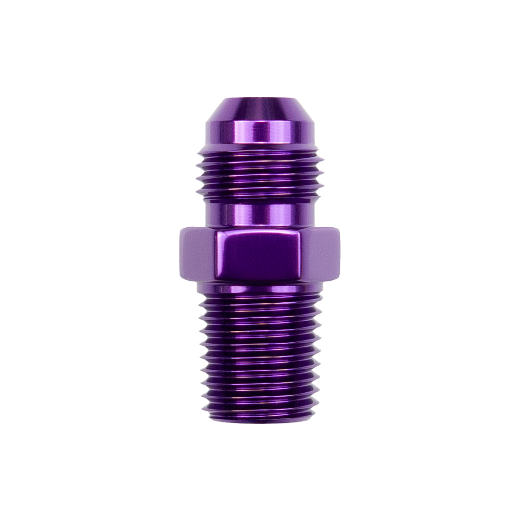 -3 AN to 1/4 NPT Adapter Purple