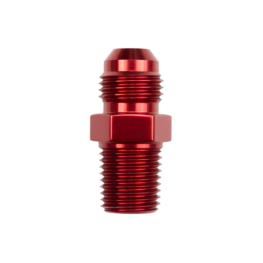 -6 AN to 1/4 NPT Adapter Red