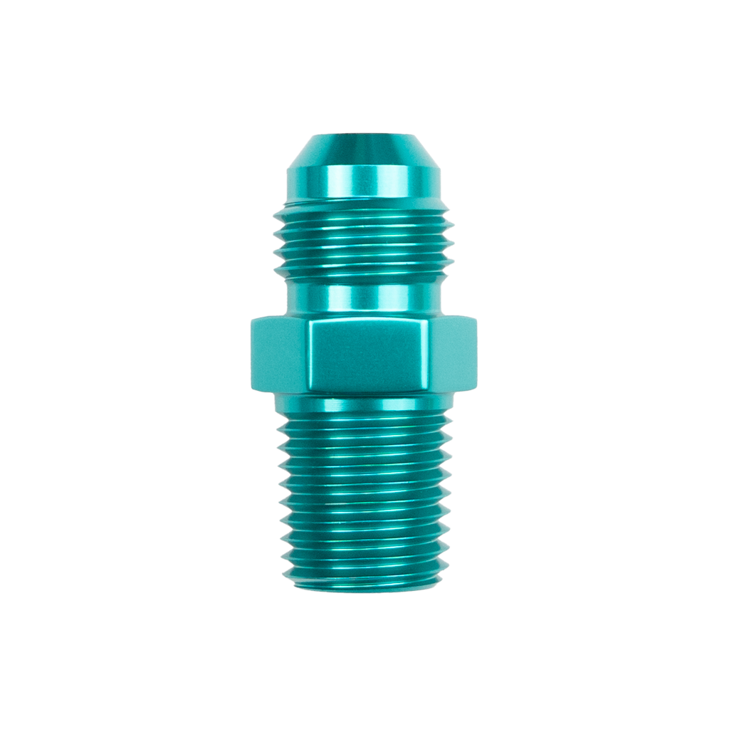 -6 AN to 1/4" NPT Adapter - Teal (CF-F2N-06-014-000-TL)
