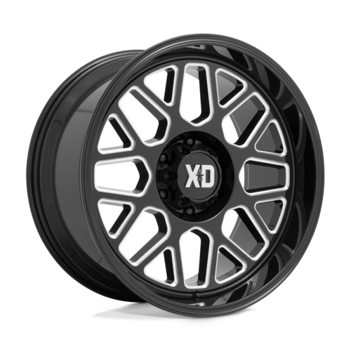 XD849 Grenade 2 8x165.1 Gloss Black w/ Milled