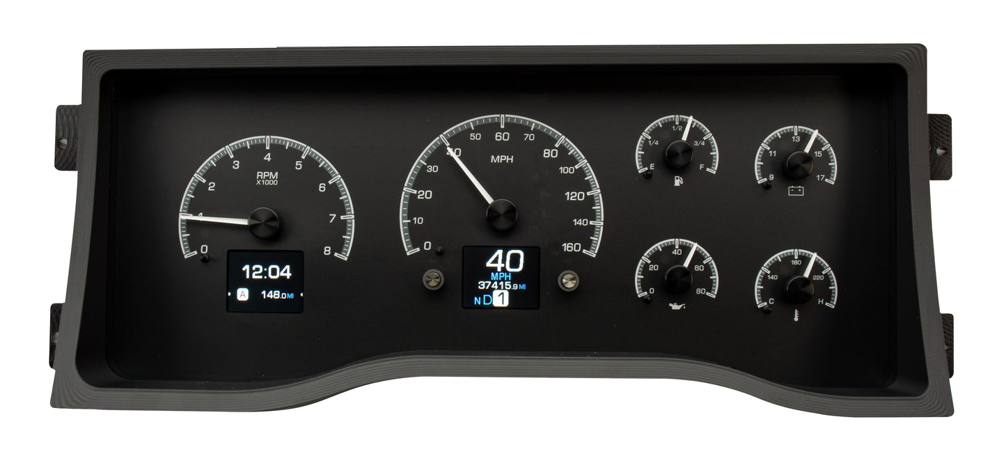 Dakota Digital HDX-95C-PU Black Alloy daytime view