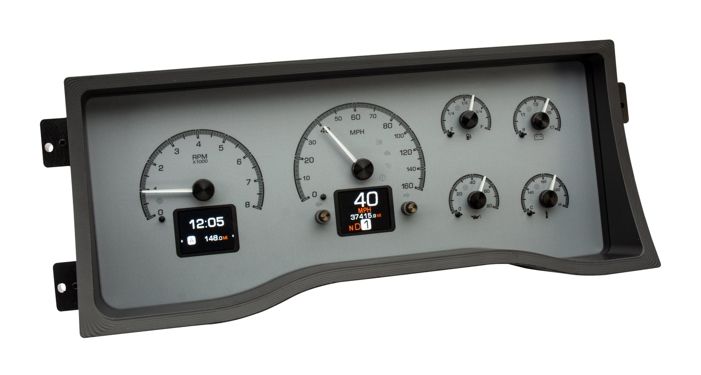 Dakota Digital HDX-95C-PU Silver Alloy angled view