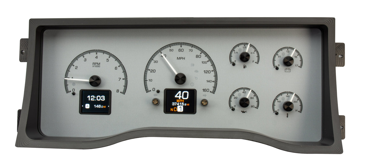 Dakota Digital HDX-95C-PU Silver Alloy daytime view