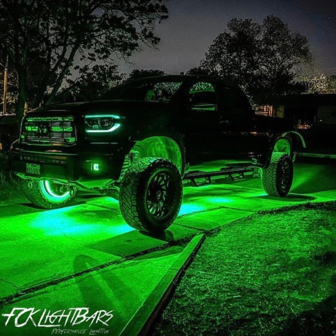 Green Rock Lights (Under Glow Kit)