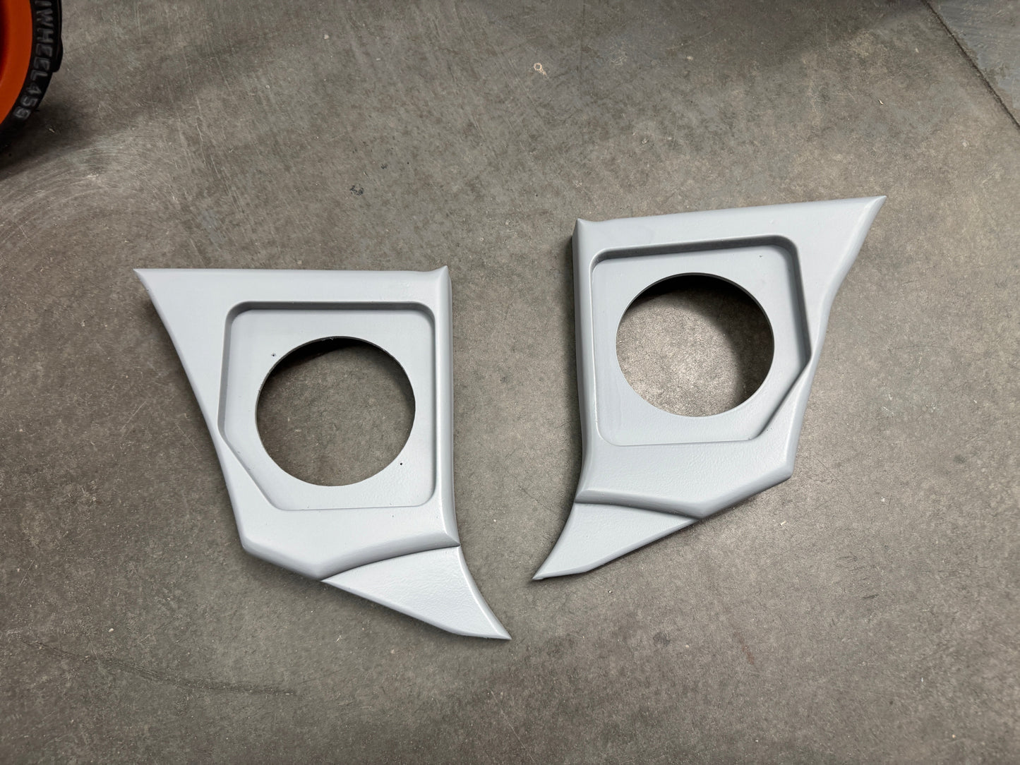 Fesler fiberglass kick panels speaker mount