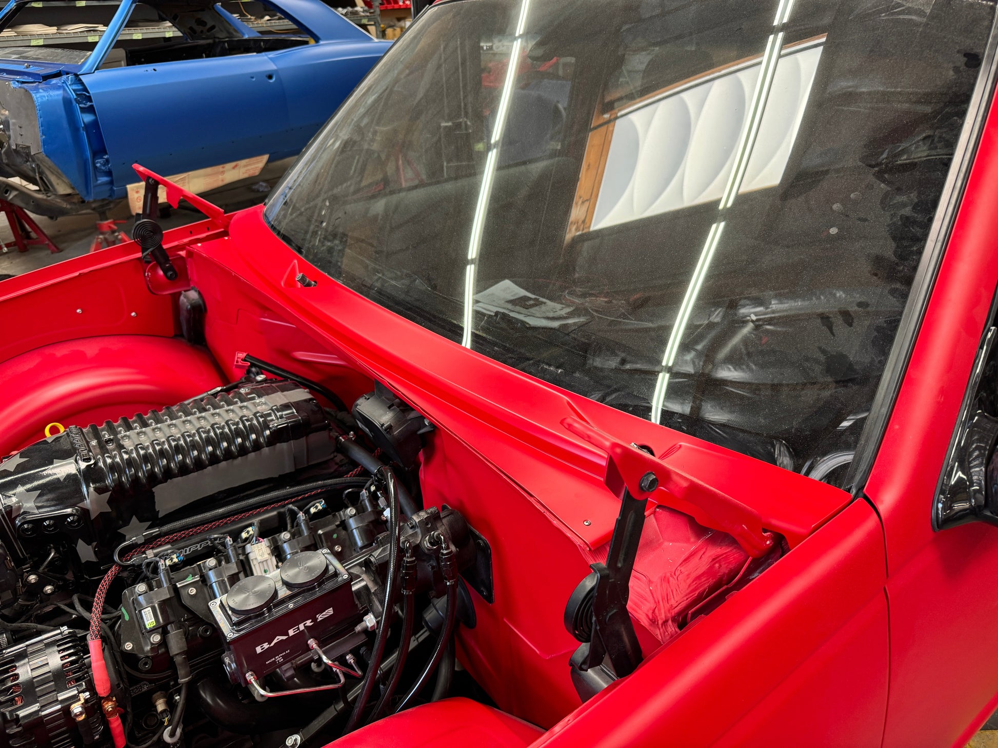Fesler fiberglass smooth cowl installed
