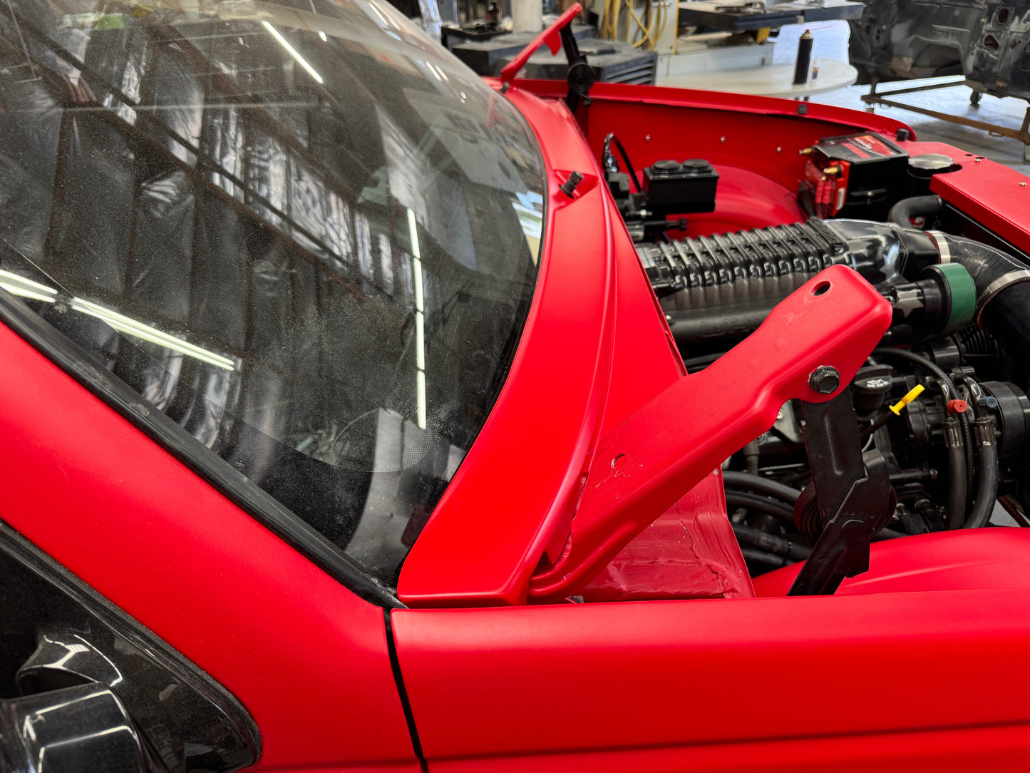 Fesler fiberglass smooth cowl gel-coat finish