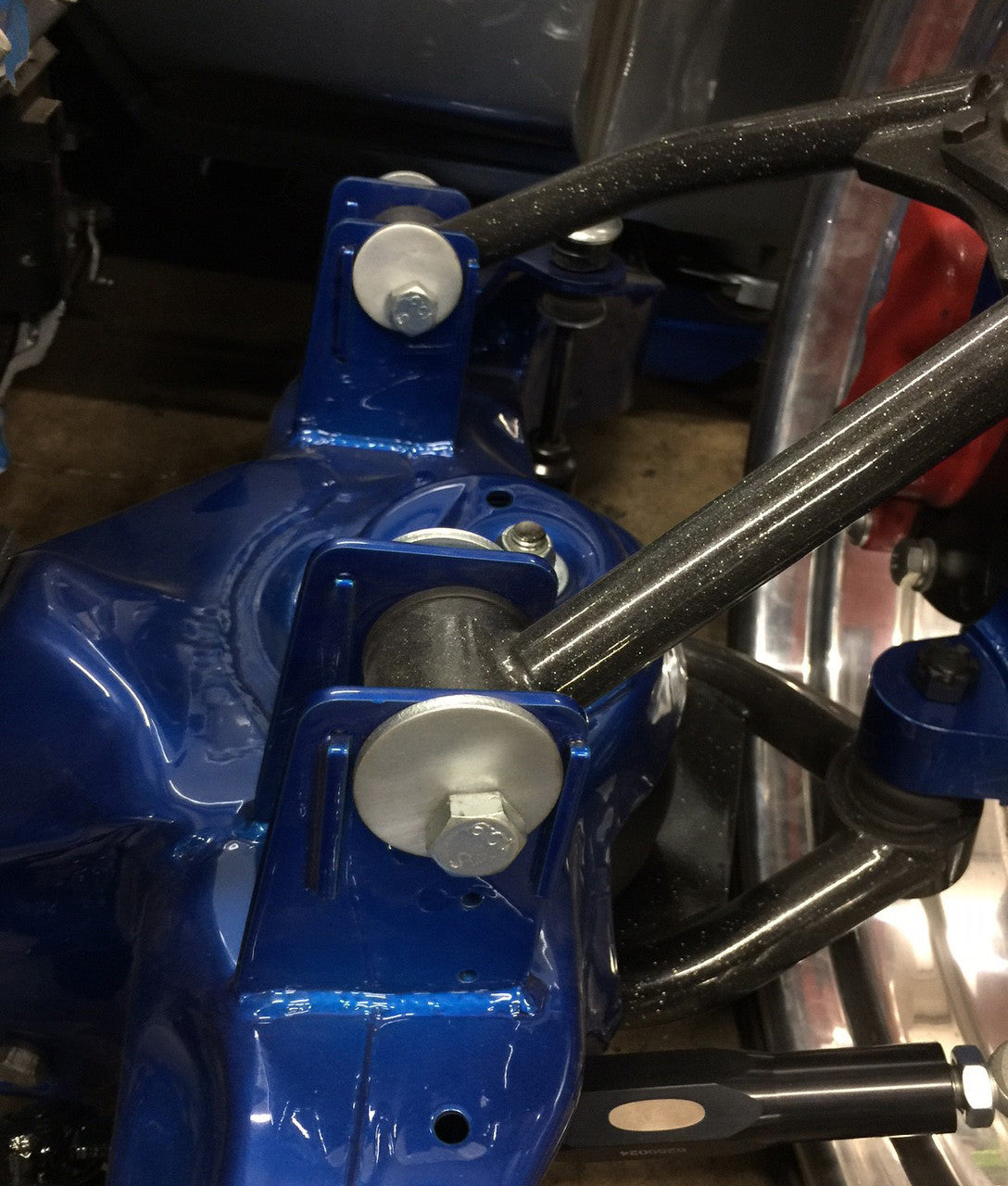 Stone Fab Upper Control Arm Mounts installed