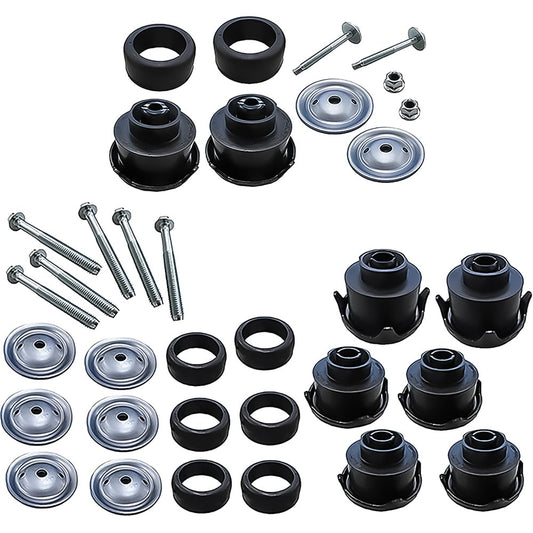Extended Cab Body Mount Set - 8 Bushings, 34 Total Pieces