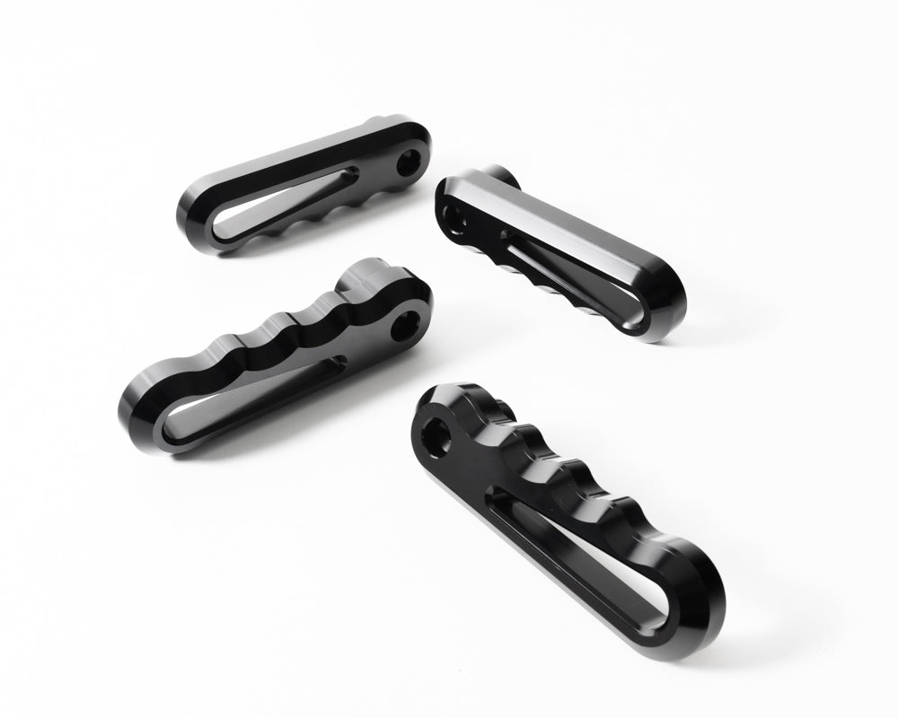 Anodized black billet seat lever