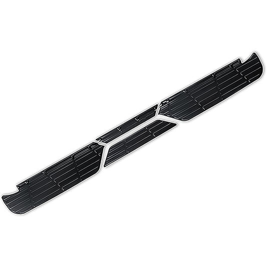 Billet Bumper Plates - Black Powder Coat, Fleetside
