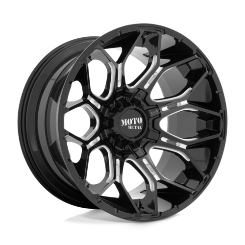 Moto Metal MO808 Sniper 8x165.1 Gloss Black w/ Milled