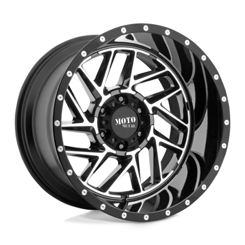 Moto Metal MO985 Breakout 8x165.1 Gloss Black w/ Machined