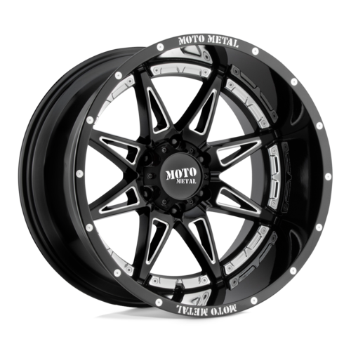 Moto Metal MO993 Hydra 8x165.1 Gloss Black w/ Milled