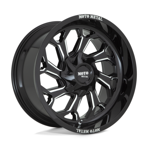Moto Metal MO999 8x165.1 Gloss Black w/ Milled