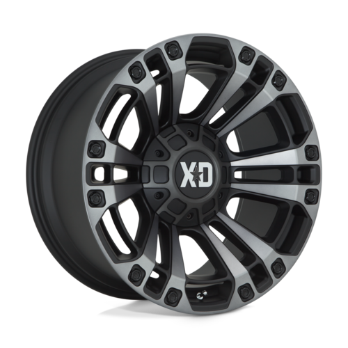 XD851 Monster 3 8x165.1 Satin Black w/ Gray Tint Clear Coat