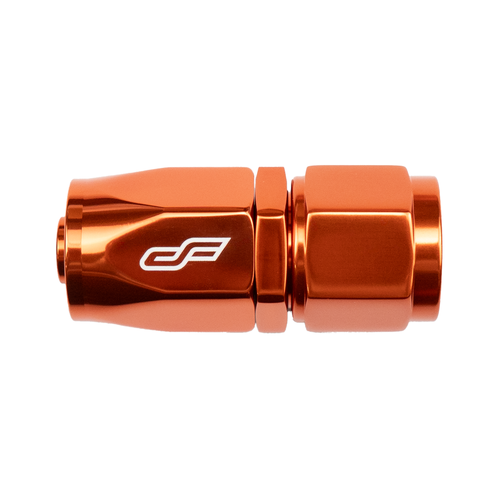 -8 AN Straight Female Hose End - Orange