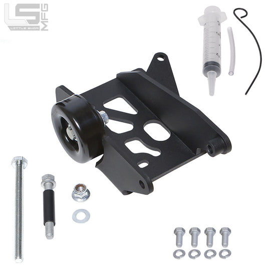 GM Pre-Vortec Belt Driven Compressor Kit mounted on engine