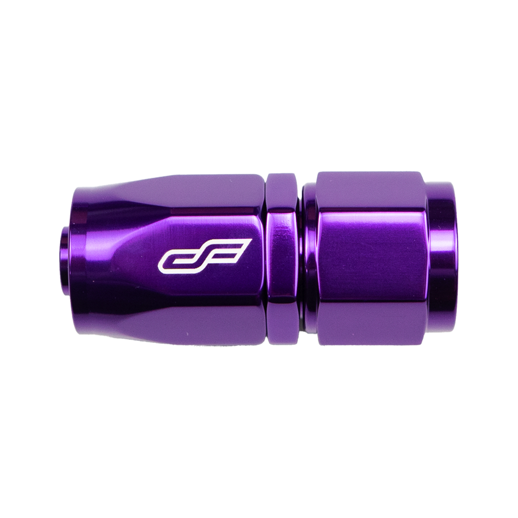 -6 AN Straight Female Hose End - Purple